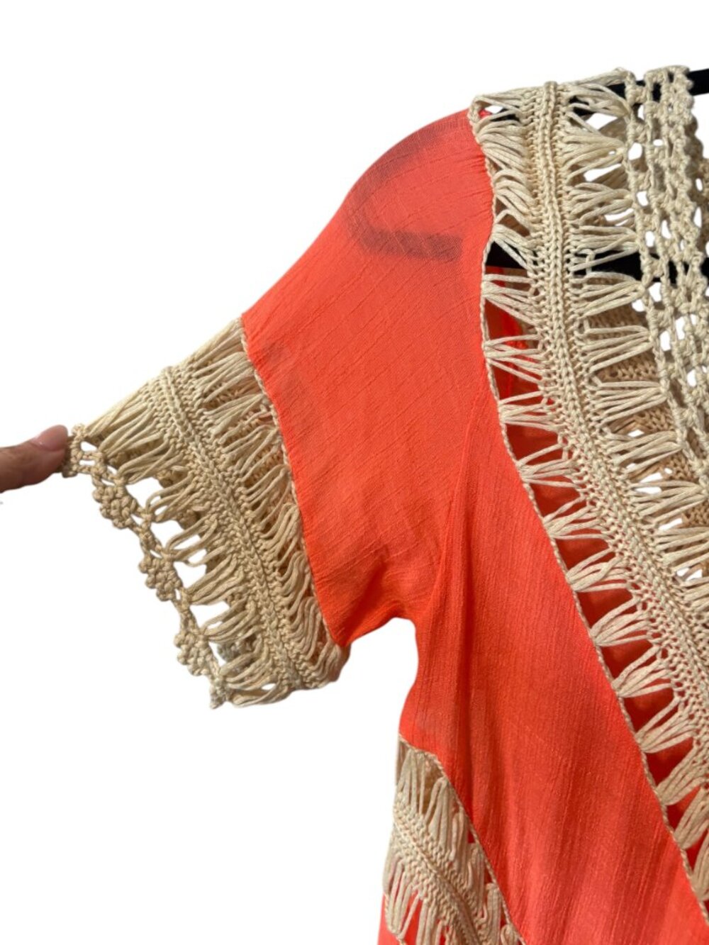 Umgee Crochet Trim Tunic Top - Picture 6 of 8